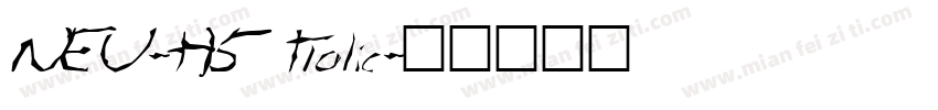 NEU-H5 Italic字体转换